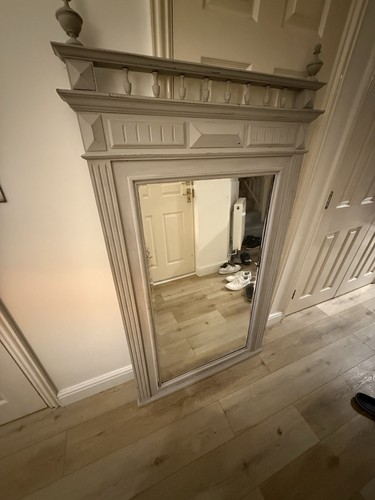 White wooden framed - white, baroque
