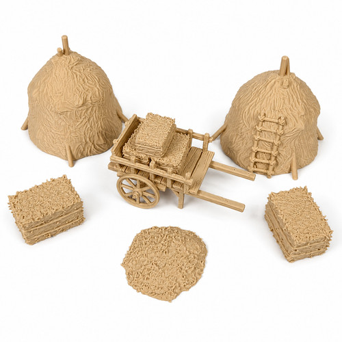 Farm set haystacks scatter - farm, set,