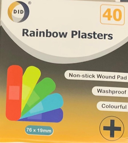Rainbow plasters non - rainbow,
