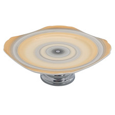 Vintage Shelley Cake Stand Pedestal Plate Fine Bone China England 20.5cm