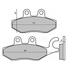 Rear Brake Pads PIAGGIO MP3
