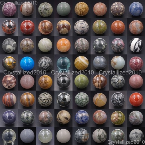 Natural gemstone round ball - gemstone,