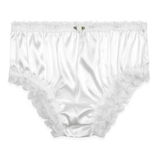Satin Frilly Lace Sissy French Knickers Briefs Panties
