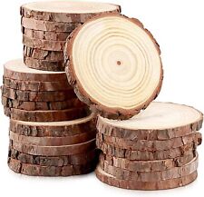 10/30/50 Large Wood Slices for CRAFTS 9-10cm Round Wood Log Discs Rustic Wedding
