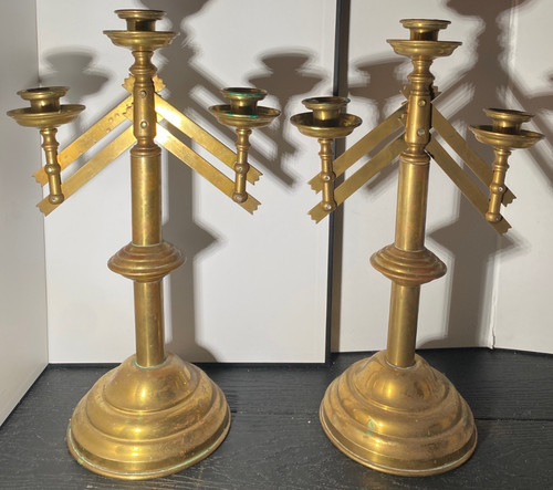 Pair of vintage golden - of,
