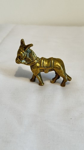 Vintage solid brass - , donkey