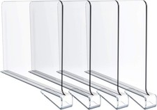 Jucoan 4 Pack Clear Acrylic