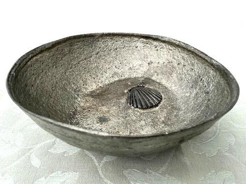 Handmade pewter art bowl - handmade,