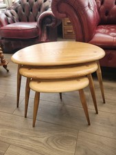 Ercol Nest Of  Blonde Pebble