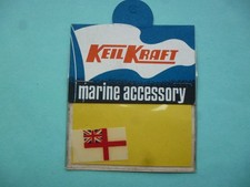 Model Boat 1" 25mm  White Ensign double sided material flag. New old stock.