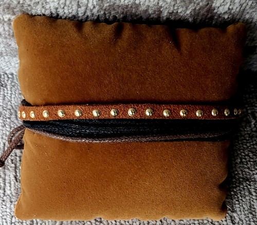 Leather bracelet wristband - ,