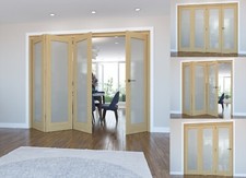 Oak internal bifold doors - oak,