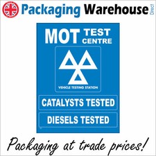 TR293 MOT TEST CENTRE VEHICLE TESTING STATION CATALYSTS DIESELSTESTED SIGN MOTOR