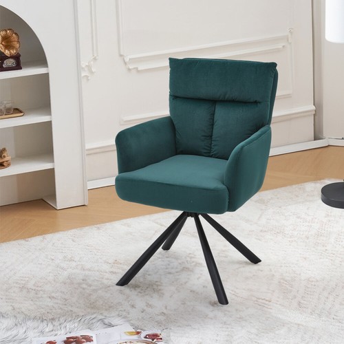 Velvet rotatable dining chairs - velvet,