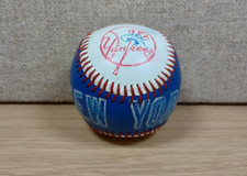 Franklin MLB New York Yankees Baseball Ball Blue White Collector Series Souvenir