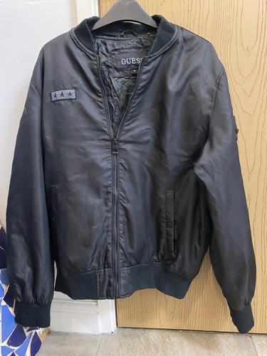 Guess black bomber jacket - guess,