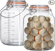 2 Pack 1 Gallon Glass Jar with