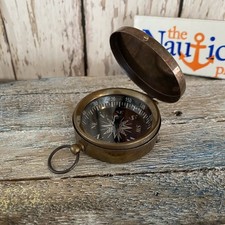 Antique Finish Brass Compass