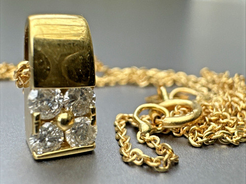 18ct yellow gold diamond - 18ct,