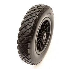 9-8 Solid PU Wheel & Tyre 14" Boat Dinghy Launch Trolley 35mm & 16mm Bore 9x8
