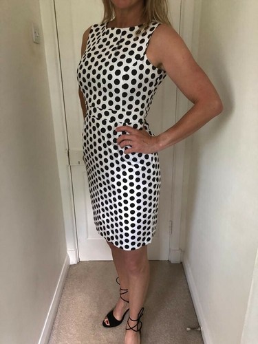 Polka dot wiggle dress - f&f,