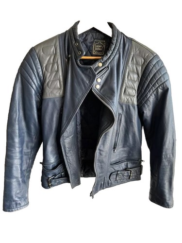 Vintage blue leather mens echt - mens,