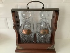 vintage mahogany 2 bottle