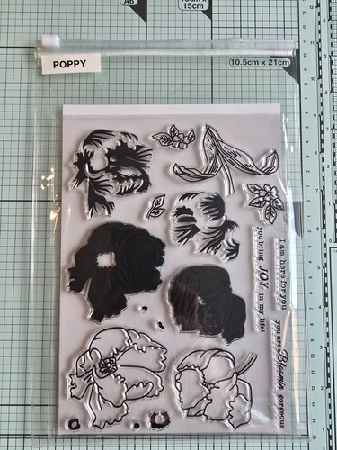 Altenew poppy 6x8 clear stamp - 6x8,