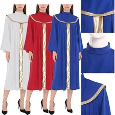 Women Church Robe Shiny Flared