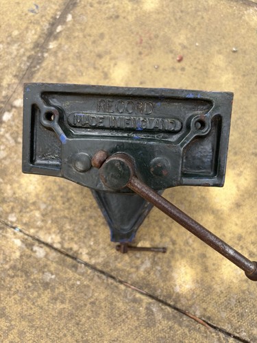 Vintage record clamp - record, on