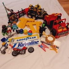 Playmobil racing car and bikes