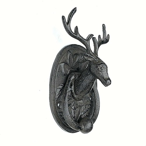 Stag door knocker antique - stag, knocker,