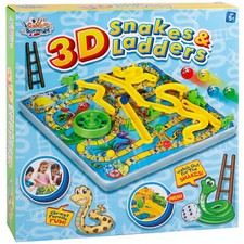 3D Snakes and Ladders Board