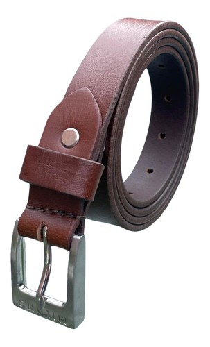 Ladies leather belt - ladies, brown