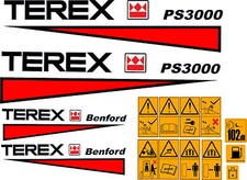 TEREX PS3000 DUMPER DECALS