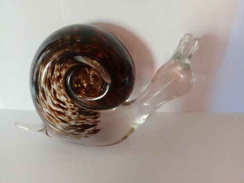 Wedgewood glass snail - glass,
