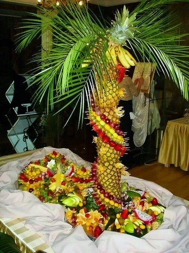 Fruit palm tree wedding - fruit,