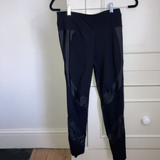 Sweaty Betty Wetlook Mesh Power Leggings Size Smal Black. 