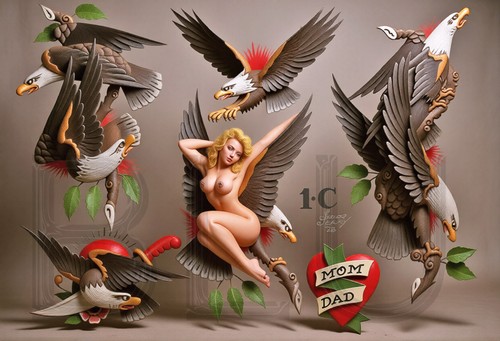 Sailor jerry tattoo art - jerry, flash
