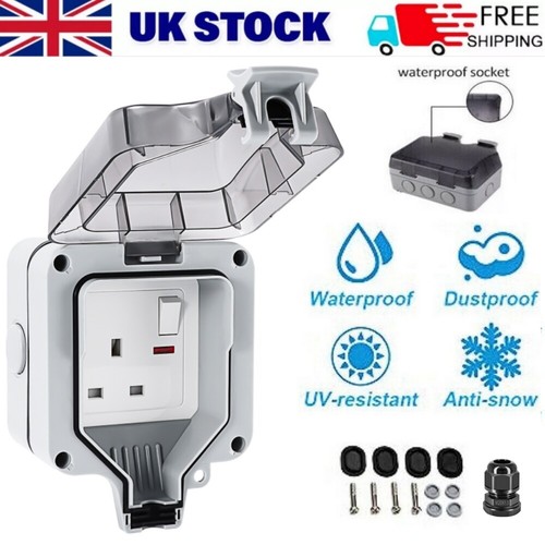 Ip66 weatherproof single plug - single,
