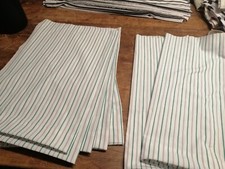 Thin green and grey stripped