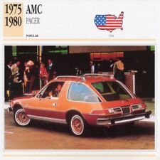 1975-1980 AMC PACER Classic Car Photograph / Information Maxi Card