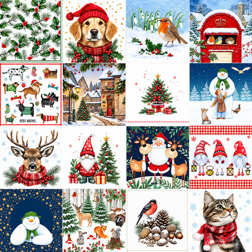 Christmas napkins party - christmas,