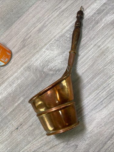 Vintage french copper laddle - vintage,