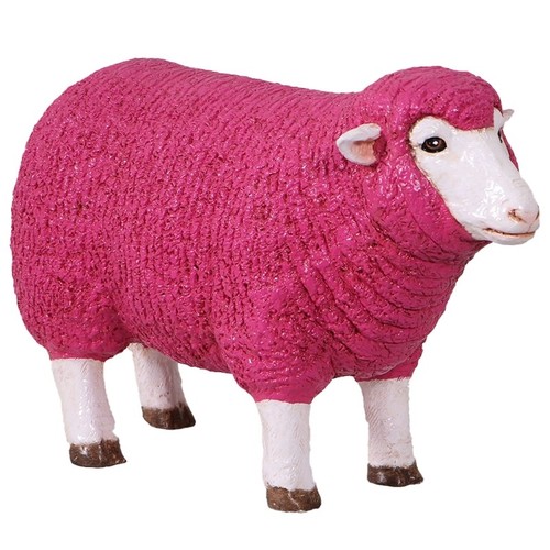 54cm pink merino ewe sheep - merino,
