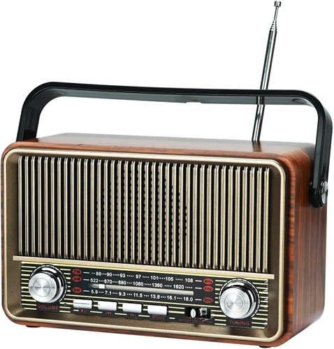 Portable radio mains and - radio,