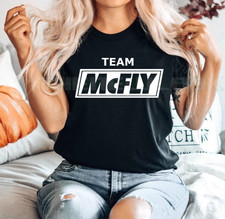 Team Mcfly T shirt White Busted Vs McFly 2025 Tour Kids Music Concert Fan Top