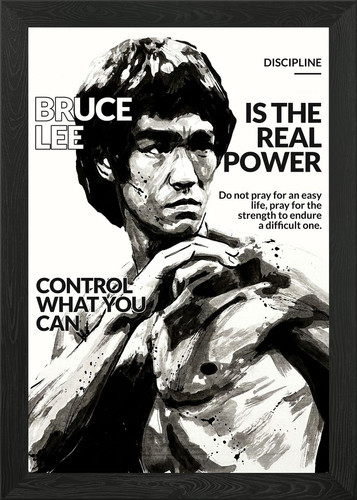Bruce lee discipline quote - bruce,