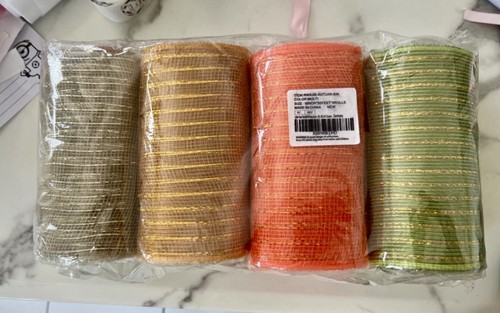 Deco mesh craft wreath - x,