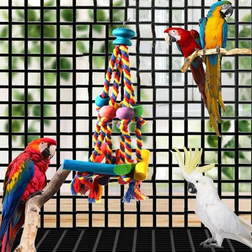 Colorful parrot pet bird toy - colorful,